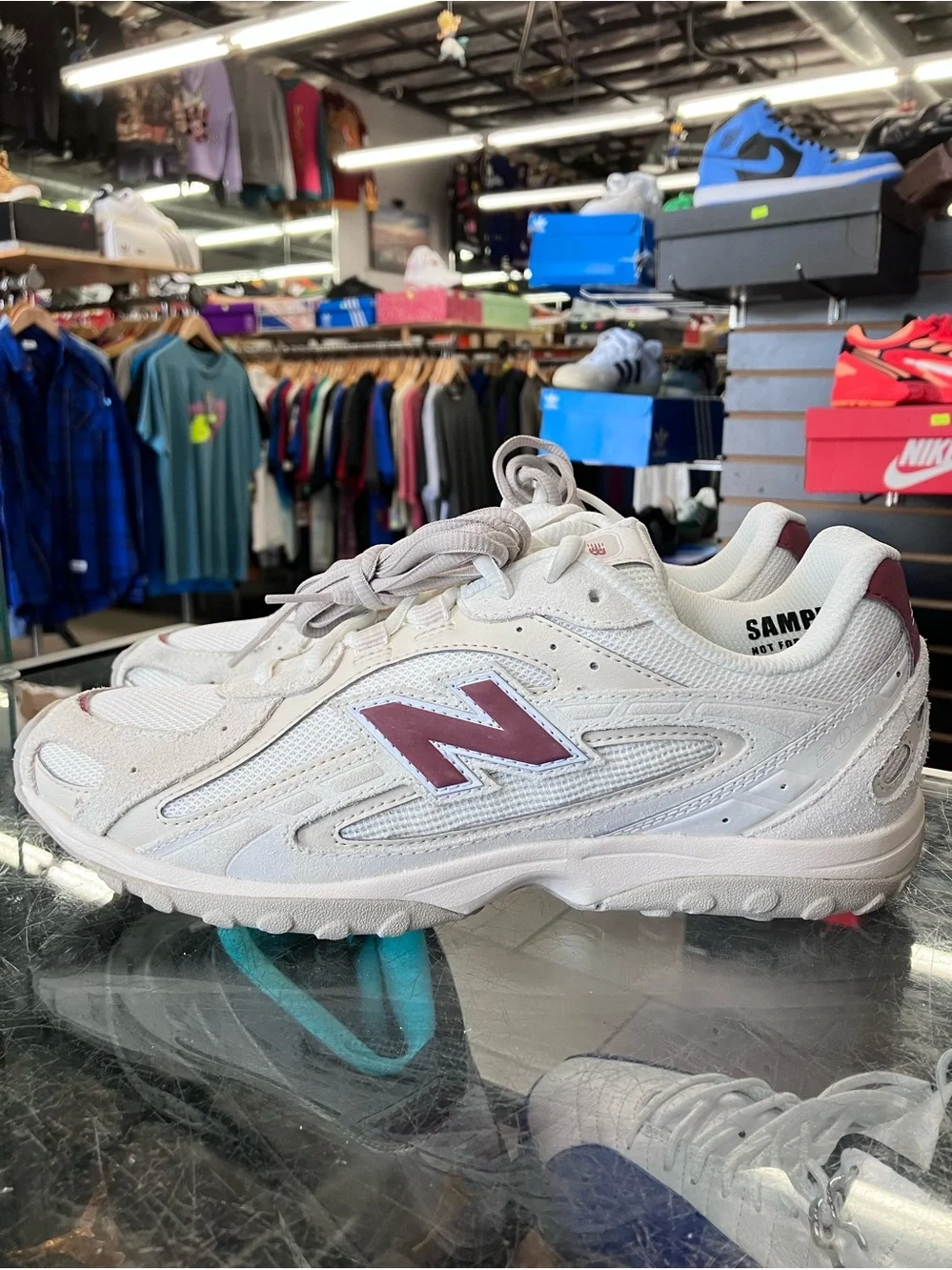 Women’s New Balance 204L Maroon Sea Salt Size 9.5
